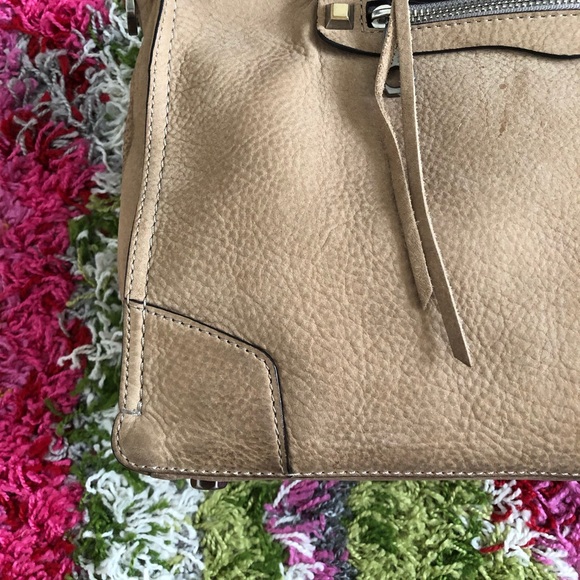 Rebecca Minkoff Regan Satchel purse, taupe - Picture 11 of 16